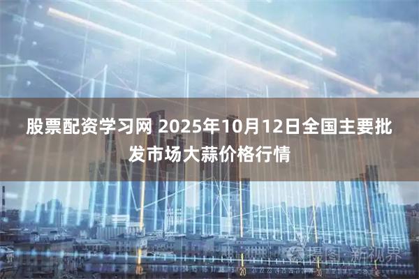 股票配资学习网 2025年10月12日全国主要批发市场大蒜价格行情